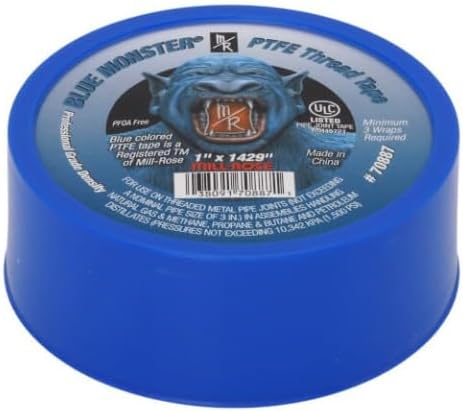 Blue Monster Teflon Tape - 1" x1,429 (Case of 27 Rolls)