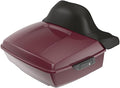 Advanblack Road Glide Tour Trunk Pack Crimson Red Sunglo King Tour Trunk Pack Luggage +Wrap-Around Backrest Pad for '97-'25 Harley Touring Road King Street Glide Electra Glide CVO Models