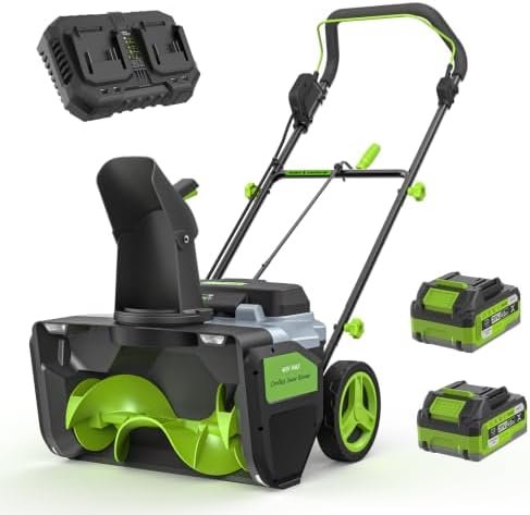 ETOOLAB 40V Cordless Snow Blower 20" Snow Thrower for Driveway/Patio