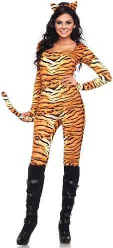 Leg Avenue Women's 2 Piece Wild Tigress Catsuit Costume
