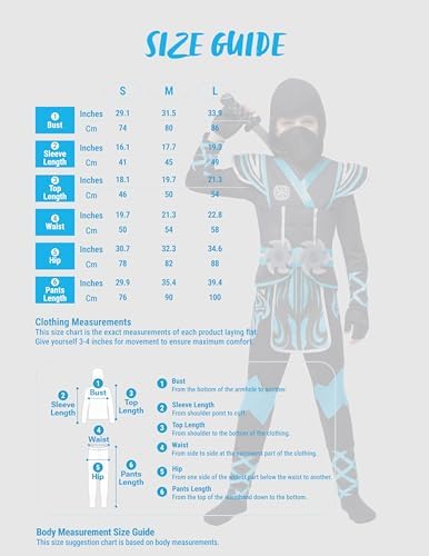 Spooktacular Creations Kids Ninja Costume, Child Boy Ninja Outfit Set, Halloween Costume for Toddler Themed Dress Up Party