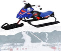 NYANS Ski Bikes, Outdoor Children's Snowmobiles with Brakes, ice Cars, Dog sleds for Adults, ice Climbing, Snow Shovels, Skis Blue