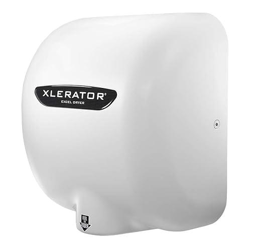 XLERATOR XL-W8 Automatic High Speed Hand Dryer with White Cover, 7.0 A, 208 V