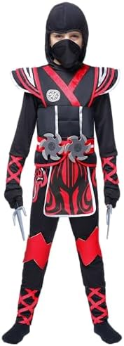 Spooktacular Creations Kids Ninja Costume, Child Boy Ninja Outfit Set, Halloween Costume for Toddler Themed Dress Up Party