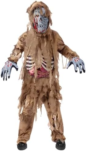 Spooktacular Creations Swamp Deluxe Skeleton Living Dead Zombie Costume for Halloween Kids Monster Role-Playing