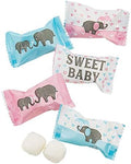 Fun Express Sweet Baby Elephant Buttermints, Baby, 108 Pieces, White