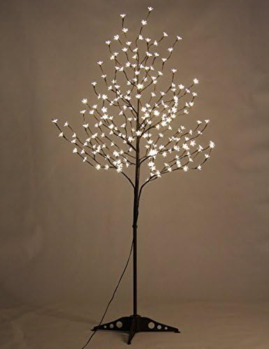 Lightshare 6.5FT 208 LED Cherry Blossom Tree, Lighted Artificial Tree for Decoration Inside and Outside, Home Patio Wedding Festival Christmas Decor