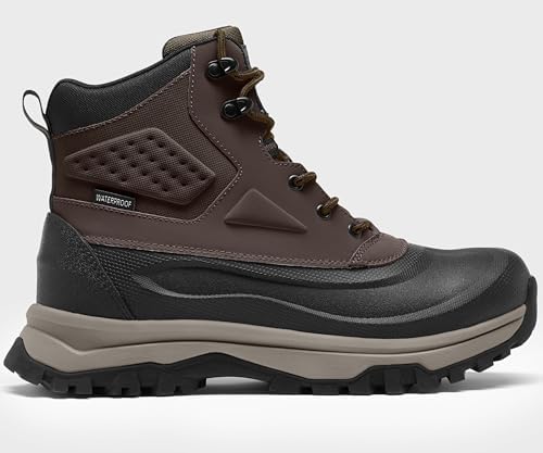 Coostar Mens Winter Boots Insulated Waterproof Snow Boot