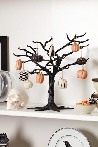 Lenox Pumpkin 10-Piece Mini Porcelain Halloween Hanging Ornament Set