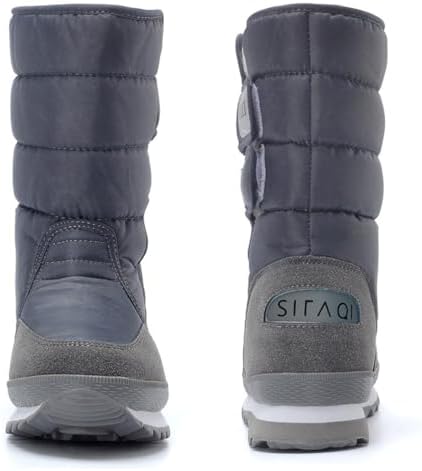 DADAWEN Women's Waterproof Frosty Snow Boot