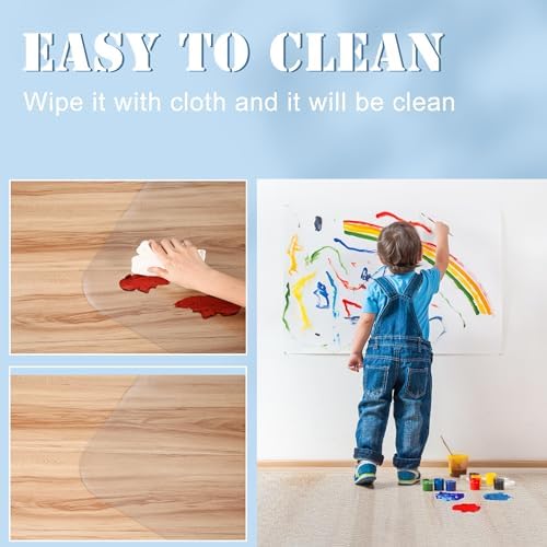 Office Chair Mat for Hardwood Floor, 71"x71" Extra Large Desk Chair Mat for Hard & Tile Floor, Heavy Duty Protector for Home, Office, Kitchen, Living Room, Multi-Purpose