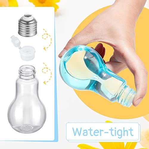Tessco for you 1 Pcs 3.4 oz/ 100 ml Plastic Light Bulb Jars, Silver
