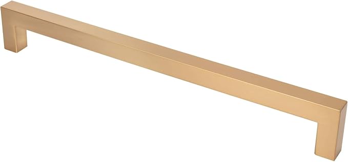 khtumeware 1 Pack 12 Inch Appliance Pull Champagne Bronze Kitchen Square Cabinet Handles Solid Heavy Satin Brass Drawer Pulls Kitchen Cabinet Hardware