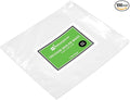 Restaurantware Vacuum Sealer Bags 14 x 12 Inch Pack of 100 Clear Plastic Disposable Storage Bags, Vacuum Sealer Carriers for Food Storage Microwavable, Freezable, Zipper Closure, Sous Vide Cooking