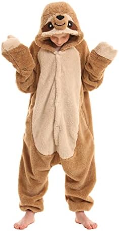 SimZoo Kids Animal Onesie Pajamas Halloween Costumes Cosplay 4-13Y