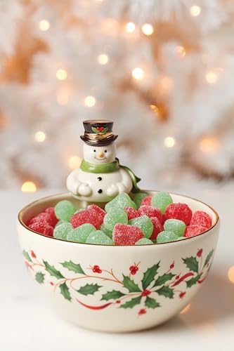 Lenox Holiday Snowman Christmas Candy Bowl