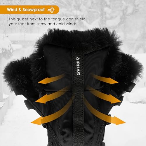 AIRHAS Women's Warm Snow Boots Cold Weather Winter Boots