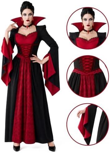 Spooktacular Creations Halloween Costume Vampire Costume Set Women Adult