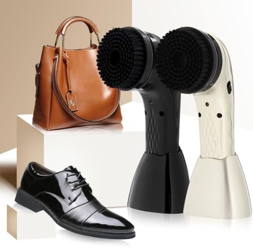 6-in-1 Electric Shoe Polisher Brush - USB Rechargeable 1800mAh Battery, Perfect for Leather Shoes, Boots, Bags & Sofas - Ultimate Cleaning & Care Tool for Leather Goods