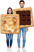 2 Pcs Halloween Couple Costume Marshmallows and Chocolate Tunic Costume