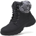 ANJOUFEMME Womens Winter Snow Hiking Boots Fur Lined Lightweight Warm Shoes