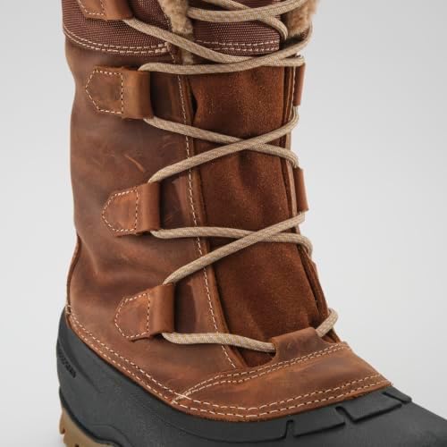 Kamik Snowgem 2 Women’s Snow Boot, Seam-Sealed Waterproof Leather & Nylon Upper, HEAT-MX 145 Insulation, Rubber Shell
