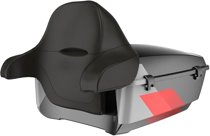 Advanblack 2025 RG Tour Trunk Pack Hot Lap King Tour Trunk Pack+Wrap-Around Backrest Pad Fits For Harley Touring CVO Road King Street Glide Electra Glide Ultra Limited 1997-2025