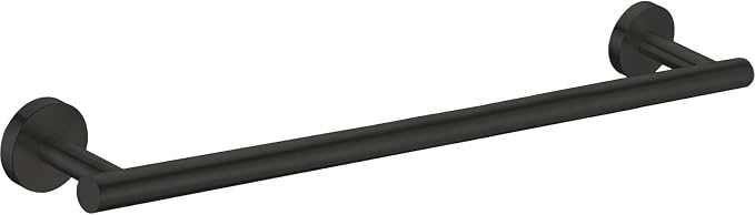 24 Inches Matte Black Towel Bar Bathroom Hardware 304 Stainless Steel Wall Mounted Kitchen Towel Holder Cloths Hanger