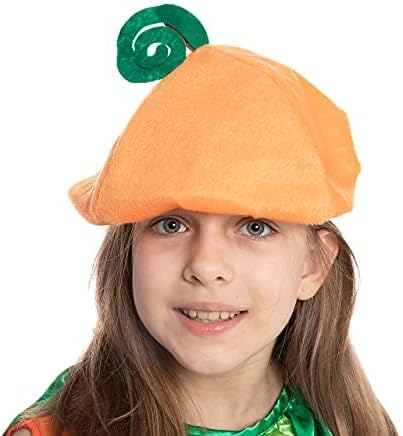 Spooktacular Creations Halloween Pumpkin Costume Kids Child Girls Pumpkin Dress with Hat, Basket for Halloween Dress Up Party