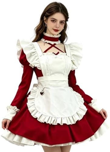 Gothic Maid Dress Women French Maid Cosplay Costume