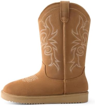 DREAM PAIRS Cowboy Boots for Women Western Winter Boots