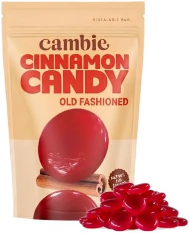 Cinnamon Hard Candy Individually Wrapped by Cambie - 1 lbs of Hard Candy