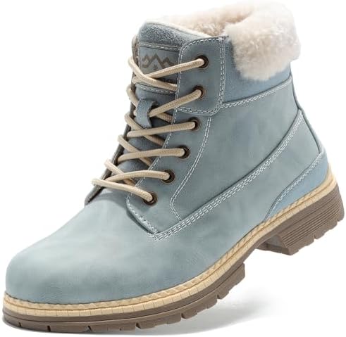 COTTIMO Womens Snow Hiking Winter Boots Casual Fur Lined Fashion Boots