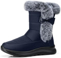 SHIBEVER Warm Winter Boots for Women: Snow Comfortable Casual Walking Boot