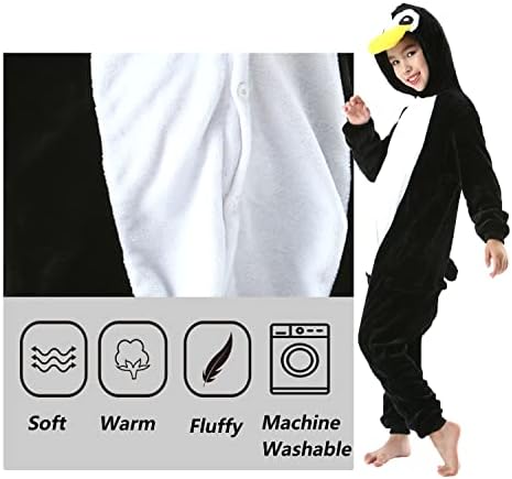 SimZoo Kids Animal Onesie Pajamas Halloween Costumes Cosplay 4-13Y