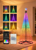 oneup 7FT Christmas Cone Tree Light,Smart RGB Light with App & Remote