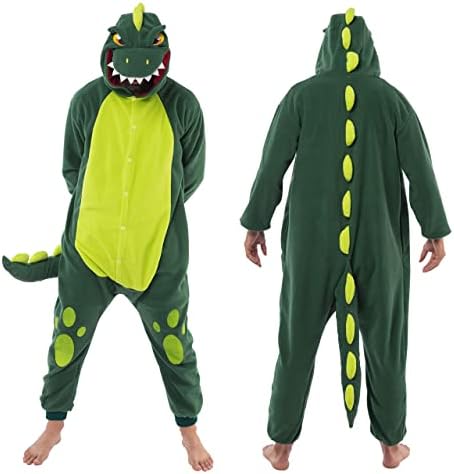 Spooktacular Creations Halloween Dalmatian Dragon Cow Costume, Animal Costume Hooded Jumpsuit for Halloween Cosplay Party