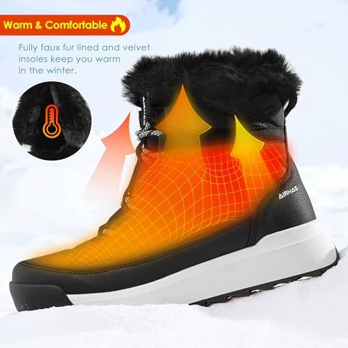 AIRHAS Women's Warm Snow Boots Cold Weather Winter Boots