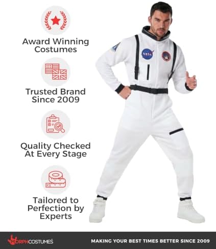 Morph, Astronaut Costume Men, Space Suit, Halloween Costumes for Men
