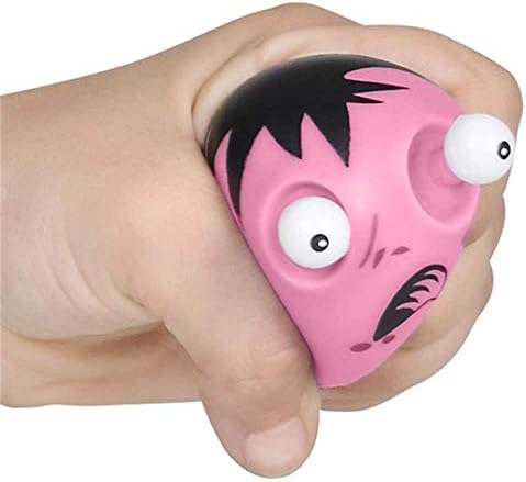 ArtCreativity 12-Pack Halloween Zombie Pop Out Eye Squeezy Toys for Kids, Funny Fidget Stress Relief Toys, Halloween Party Favors, Non-Candy Trick or Treat Prizes and Sensory Toys