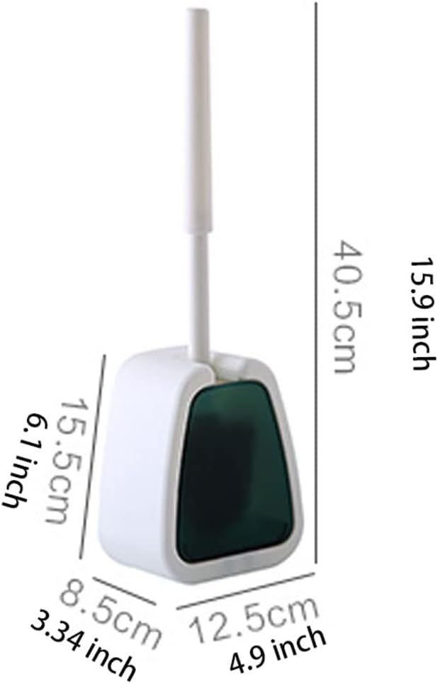 Toilet Cleaner Brush Toilet Brush and Holder, Toilet Bowl Cleaner Brush with Durable Scrubbing Bristles Toilet Brush Holder for Bathroom Brush for Bathroom(B) (B)