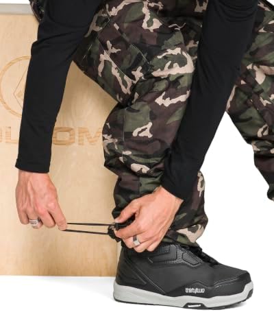 Volcom Men's Nwrk Baggy Snowboard Pant – 10k Waterproof Breathable 2-layer
