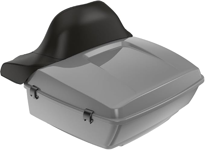 Advanblack 2026 Road Glide Tour Trunk Pack Dark Billiard Gray King Tour Trunk Pack+Wrap-Around Backrest Pad Fits For Harley Touring CVO Road King Street Glide Electra Glide Ultra Limited 1997-2026