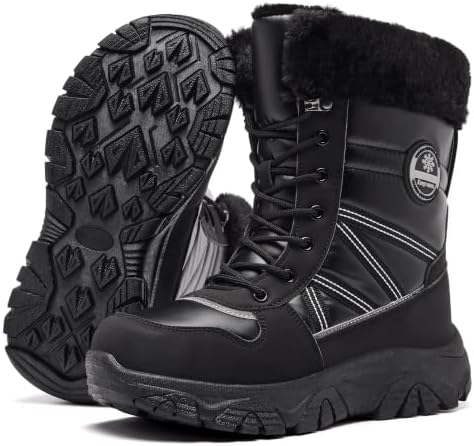 Women's Winter Snow Boots Warm Fur Water Resistant Non Slip Boot