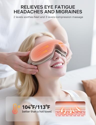 Eye Massager with Heat, Massaging Eye Mask