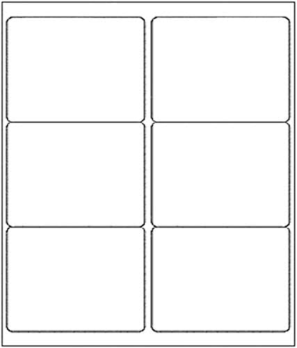 9527 Product 6-UP Shipping Labels, 3-1/3" x 4" Address Labels 150 Labels, 25 Sheets CompatibleLaser & Inkjet Jet (25 Sheets)