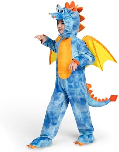 Spooktacular Creations Halloween Toddler Dragon Costume, Dinosaur Costume kids with Wings for Baby Halloween Dress Up Party