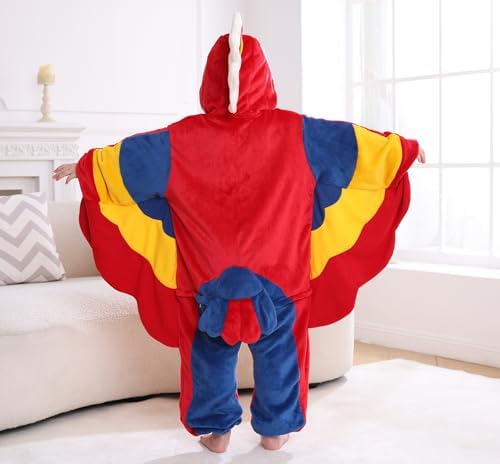 Animal Onesie Pajamas for Kids, Soft Flannel Halloween Cosplay Costume for Boys Girls