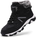 Littleplum Womens Snow Boots - Warm Fur Line Anti Slip Winter Short Boots Comfortable Lace Up Ankle Booties for Outdoor Hiking