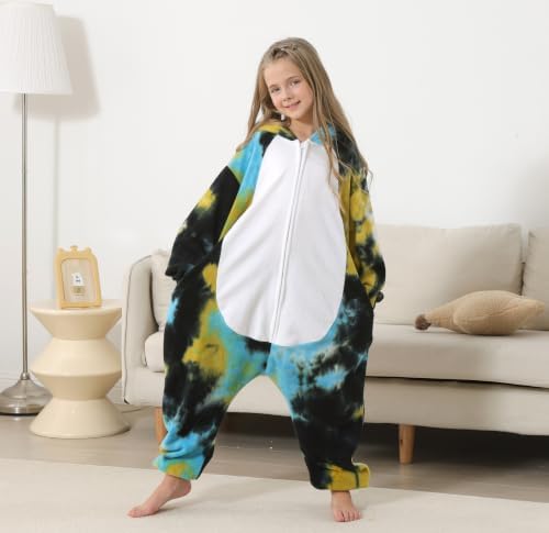 Animal Onesie Pajamas for Kids, Soft Flannel Halloween Cosplay Costume for Boys Girls